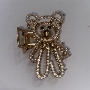 🌷NEW teddy bear outline hair claw clip